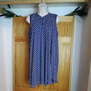 Banjul Blue and white striped top womens